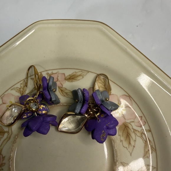 Handmade polymer clay earrings dangle - Picture 5 of 5